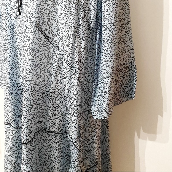 DOROTHEE SCHUMACHER SILK BLEND TIE NECK KEYHOLE OVERSIZED RUFFLE DRESS - 4 - Picture 6 of 10